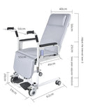 2-in-1 Bed Fold Chair with Hydraulic Lift – Paralyzed & Disabled Elderly Nursing Transfer Chair with Walker Support