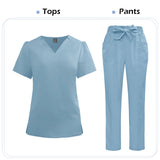 Women's Medical Scrub Set – Soft Nursing Uniform with Top & Pants for Hospital, Dental & Clinical Use