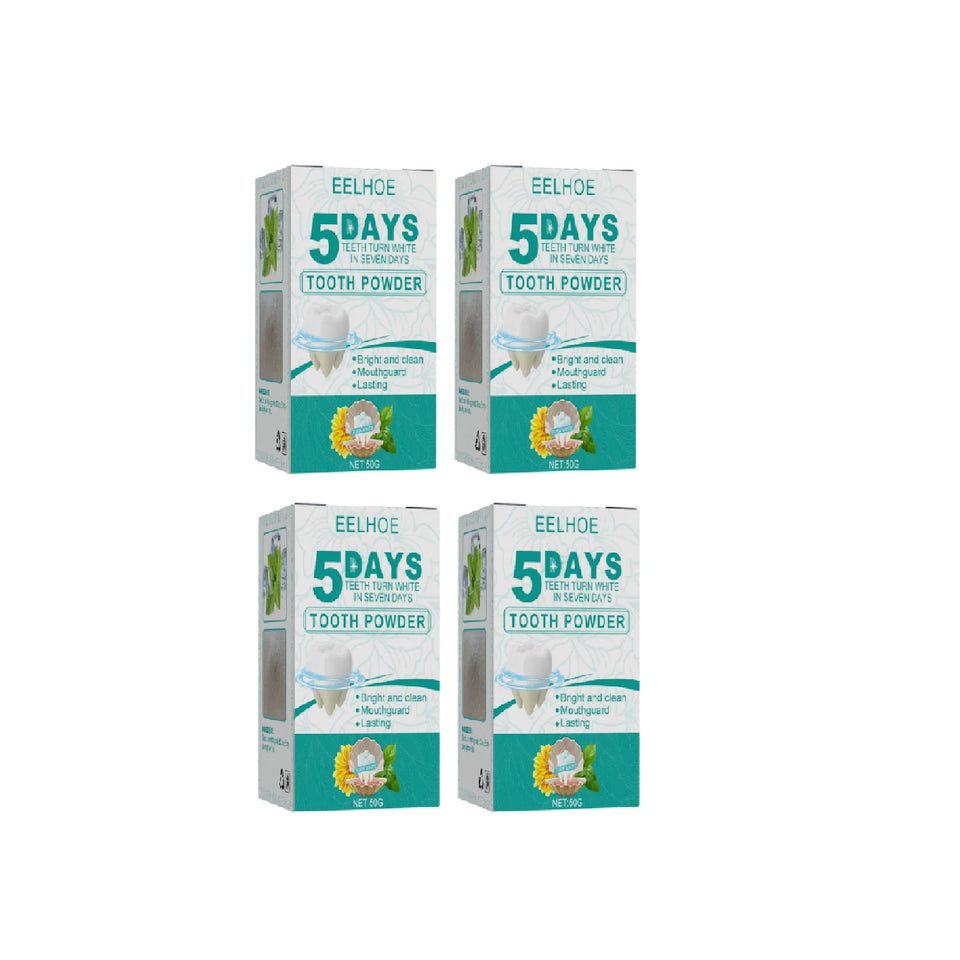 EELHOE Teeth Whitening Powder – 5-Day Stain & Tartar Remover, Fresh Breath, Yellow Teeth Cleaner (50g)