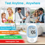 4-in-1 Blood Test Strips for PM800 Meter – Glucose, Ketone, Uric Acid & Hemoglobin