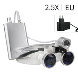 Dental Surgical Loupes 2.5X/3.5X with LED Light – Medical Magnifying Glasses for Dentistry & Surgery