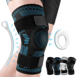 Sports Knee Brace with Side Stabilizers & Patella Gel – Compression Sleeve for Meniscus Tear, Knee Pain, Injury Recovery