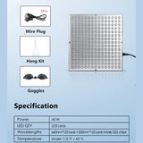LED Red Light Therapy Panel Lamp – 225 LEDs for Facial Anti-Aging, Skin Care & Body Pain Relief
