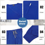 Wholesale Unisex Medical Jogger Scrub Set with Accessories