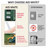 BearHoHo Size M First Aid Kit – Professional Medical Rescue Kit for Outdoor, Car, Travel, School & Hiking Emergencies