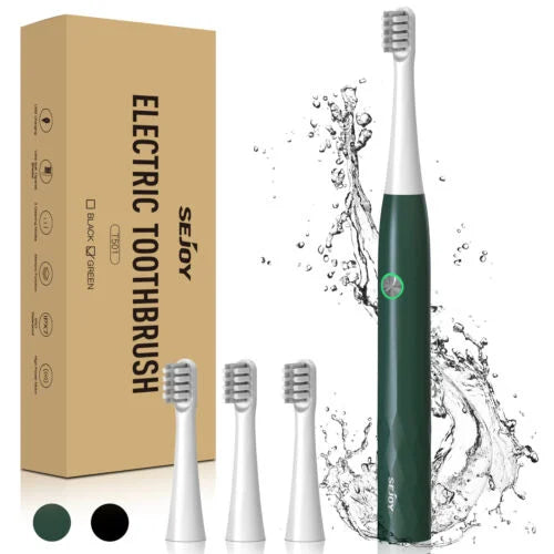 SEJOY Sonic Electric Toothbrush – Smart Rechargeable Toothbrush with 3 Modes, IPX7 Waterproof, for Deep Oral Cleaning