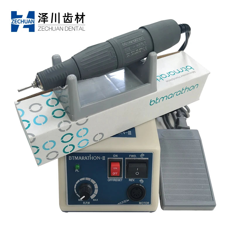 BTMARATHON-III 220V Dental Micromotor with H37L1 Handpiece – 35,000 RPM Electric Polishing Tool