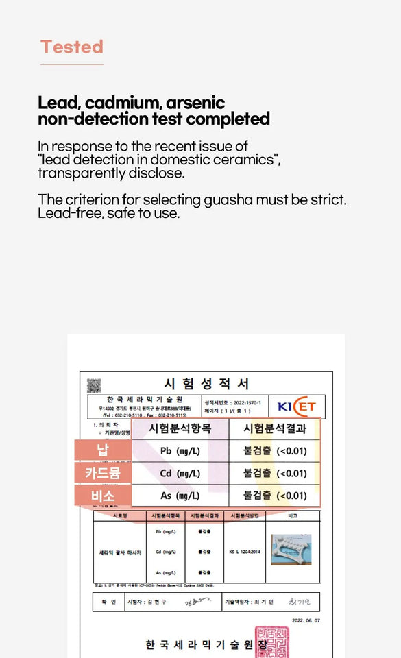 D-tok Skin scraping Gua sha ceramic Korea Gouache scraper tools face massager Face Factory head massager