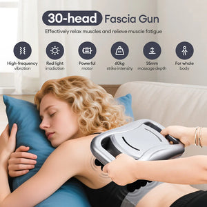 30-Head Massage Gun – High-Frequency Vibration Deep Tissue Muscle Massager