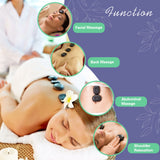 HOT STONE MASSAGE SET WITH TEMPERATURE ADJUSTMENT - Hot Stone Massage Set with Heater, Professional Spa Massage Tool - For Neck,