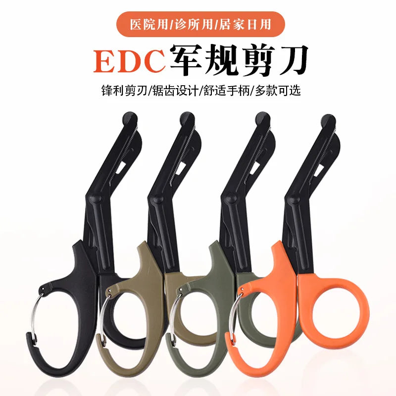 Outdoor Survival Paramedic Trauma Scissors – Heavy-Duty Emergency First Aid Shears for Medical Rescue & IFAK