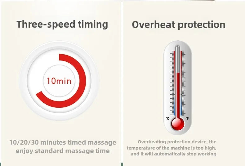 Massage Seat Cushion Cheap With Heating Adjustable Lumbar Airbag Back Massage Chair Cushion for Men and Women Home Office Use