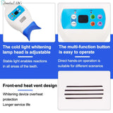 Professional LED Teeth Whitening Lamp – Cold Blue Light Dental Bleaching Machine with Center Pillar Stand