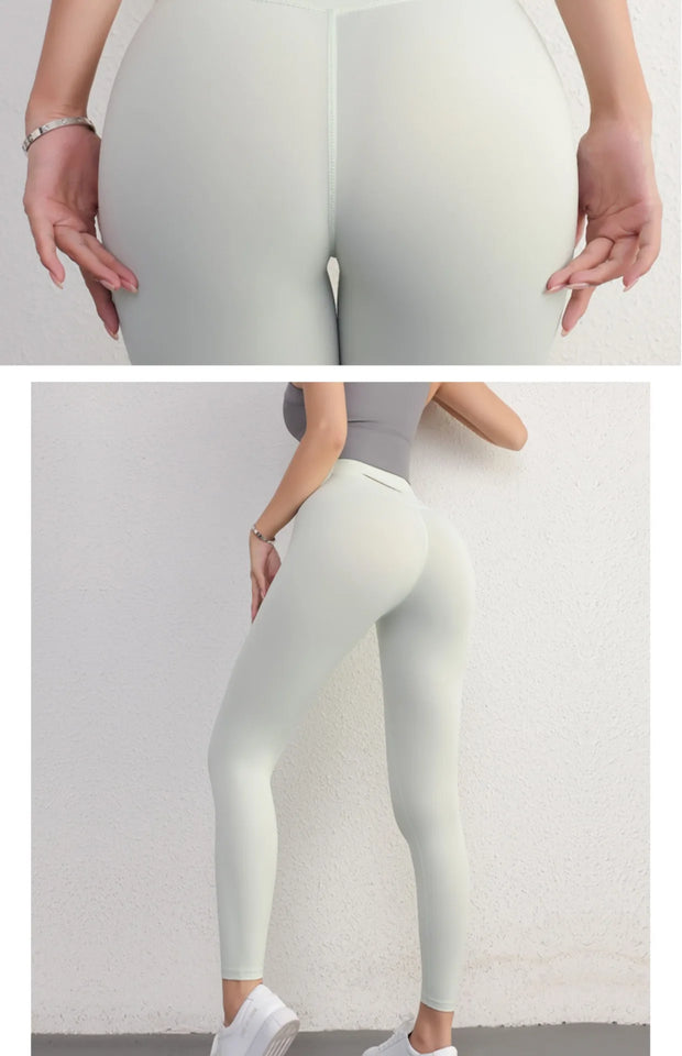 2024 Seamless Peach-Lift Yoga Pants – High-Waist Breathable Fitness Leggings for Women