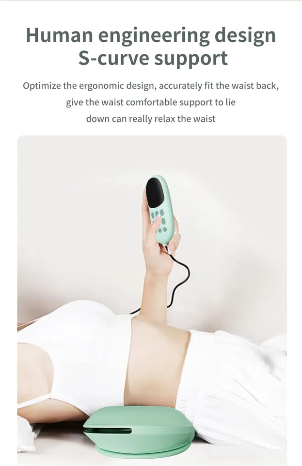 New Upgrade Air-Lip Stretch Low Frequency Thermal Vibration Waist Massage Heeling Spot Left and Right Swing + Up and Down Tracti