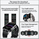 2025 Uric Acid & Blood Fat Smartwatch – ECG+PPG, Pulse, Blood Pressure, Bluetooth Call & Sports Fitness Health Tracker