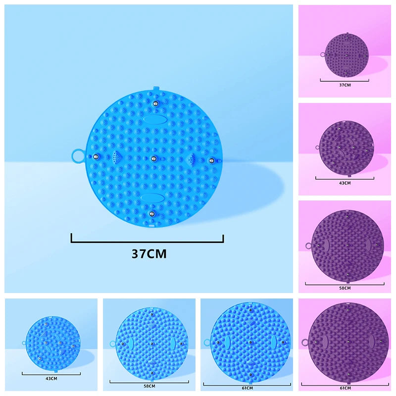 Foot Yoga Acupressure Massage Board – Round Exercise Pad for Muscle Relaxation & Meridian Therapy