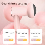 Wireless Charging Massage Gun – Handheld Fat Burning & Muscle Kneading Stick (Pink/White)