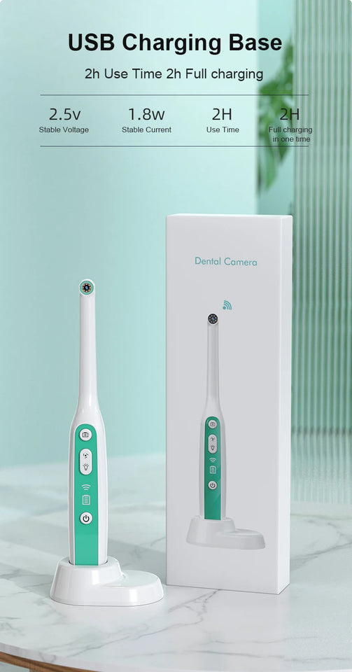 INSKAM WiFi Visual Mouth Camera – 1440P Dental Endoscope Oral Examination Camera with 2MP System, IP67 Waterproof