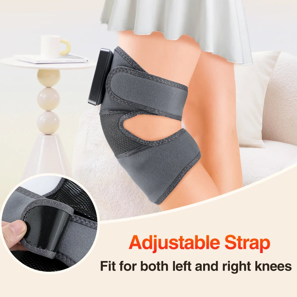 Electric Knee Massager 3 Vibrations 5 Levels Hot Compress Shoulder Elbow Massage Knee Support Brace Knee Protection Health Care