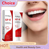 SP-8 Probiotic Whitening Toothpaste – Mint Brightening Formula for Plaque Removal, Stain Cleaning & Fresh Breath