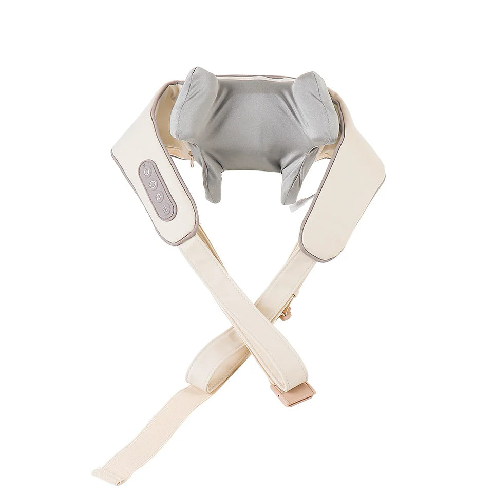 Foreverlily Wireless Neck and Shoulder Massager – Heated Kneading Massage Shawl