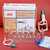 6or24  Pieces Suction Cups Massage Vacuum Cupping Body Massager Plastic Vacuum Suction Therapy Cupping Set Cans for Massage