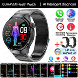 2025 Nursing-Grade Health Smartwatch – ECG+PPG, Blood Oxygen, Blood Lipid, Uric Acid, Body Temperature & Bluetooth Call
