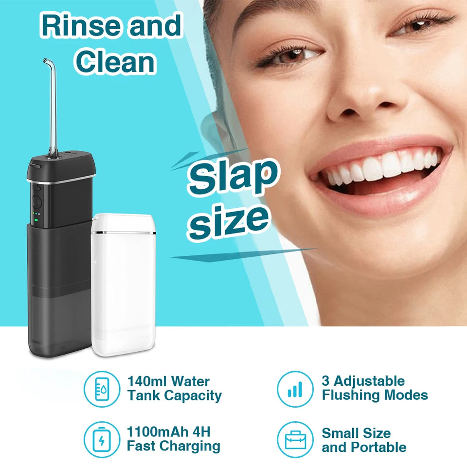 Portable High-Pressure Water Flosser & Oral Irrigator for Teeth
