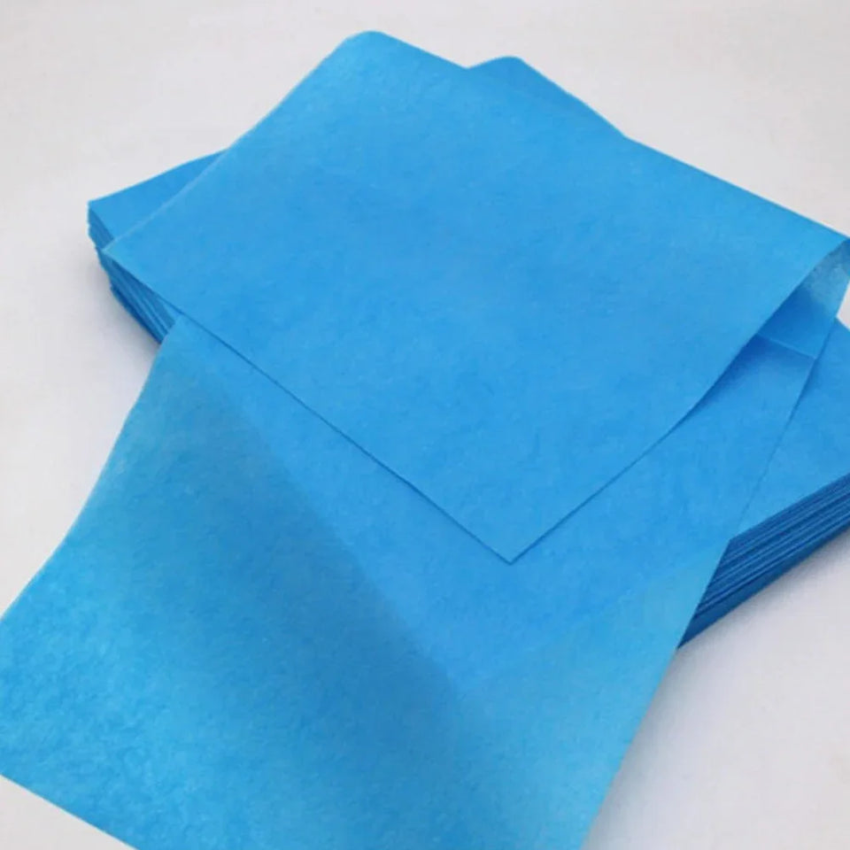 Disposable Surgical Drapes 40pcs – Sterile Non-Woven Waterproof Sheets 50×60cm (Blue Surgical Towels)