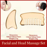 Meridian Therapy Treatment Tools 19-Teeth Scalp Massager Comb  for Skin Scraping and Head Relaxation