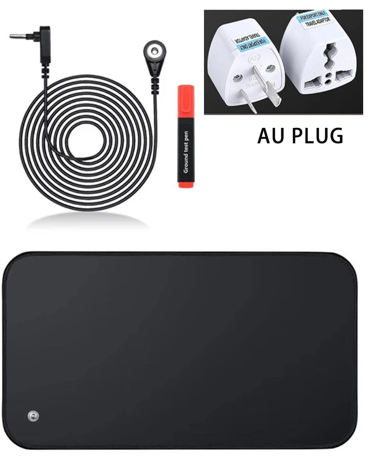 30X60CM Earthing Mat Grounding Pad for Improves Sleep,Enhanced Circulation,Reduces Inflammation & Pain Grounding Mat for Desk