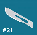 100PCS Sterile Dental Surgical Blades – Carbon Steel Scalpel Knives with Handle for Medical, Beauty, and DIY Repairs