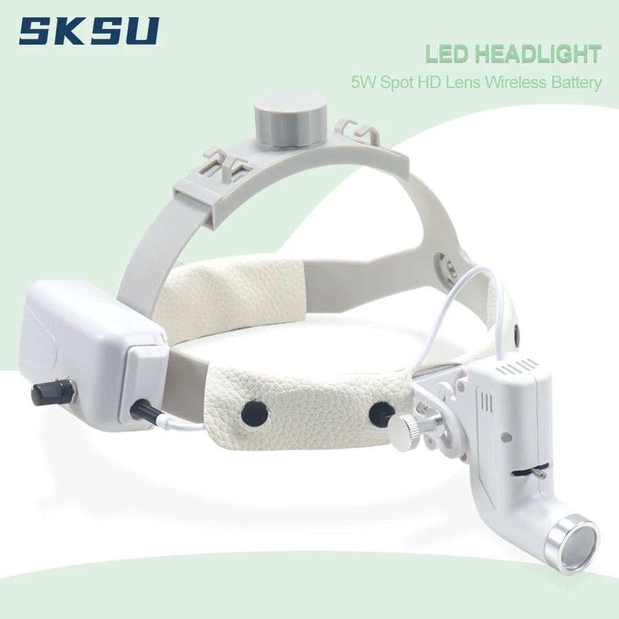 5W LED Dental & Surgical Headlight – Medical Headlamp for ENT, Loupes, and Dentistry