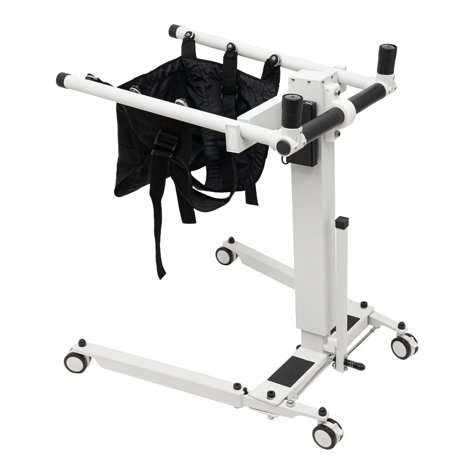 Electric Adjustable Patient Lift Transfer Chair – Foldable Handicap Shower & Commode Toilet Seat for Elderly Home Care