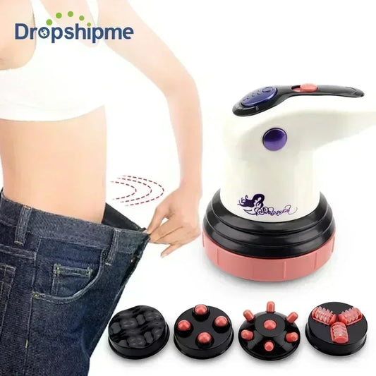 4-in-1 Infrared Electric Anti-Cellulite Massager with 3D Roller for Body Slimming & Muscle Relaxation