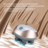 Mini Head Massage Machine Silicone Scalp Magnetic Suction Charging Silicone Shoulder Multifunctional Kneading Vibration Head Spa