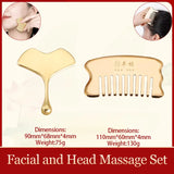 Meridian Therapy Treatment Tools 19-Teeth Scalp Massager Comb  for Skin Scraping and Head Relaxation