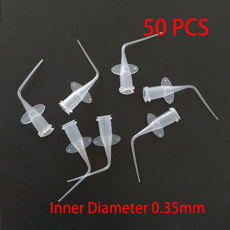 Dental Disposable Irrigation Syringe Tips – Endo Plastic Needles for Calcium Hydroxide Delivery (0.25mm / 0.35mm)