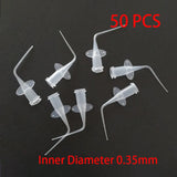 Dental Disposable Irrigation Syringe Tips – Endo Plastic Needles for Calcium Hydroxide Delivery (0.25mm / 0.35mm)