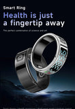 2025 SR08 Smart Ring – LED Display, Heart Rate & SpO₂ Monitor, 5ATM Waterproof Fitness Ring for Men & Women