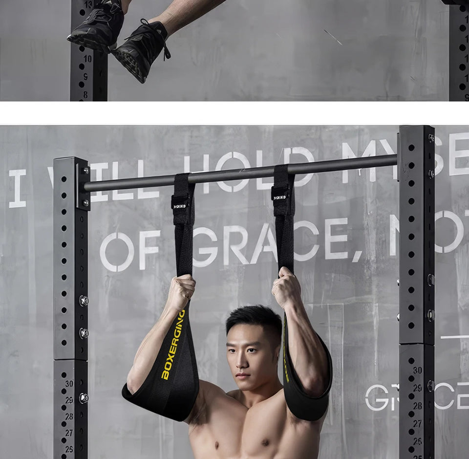 1 Pair Abdominal & Leg Muscle Hanging Sling Straps – Pull-Up Training for Horizontal Bars