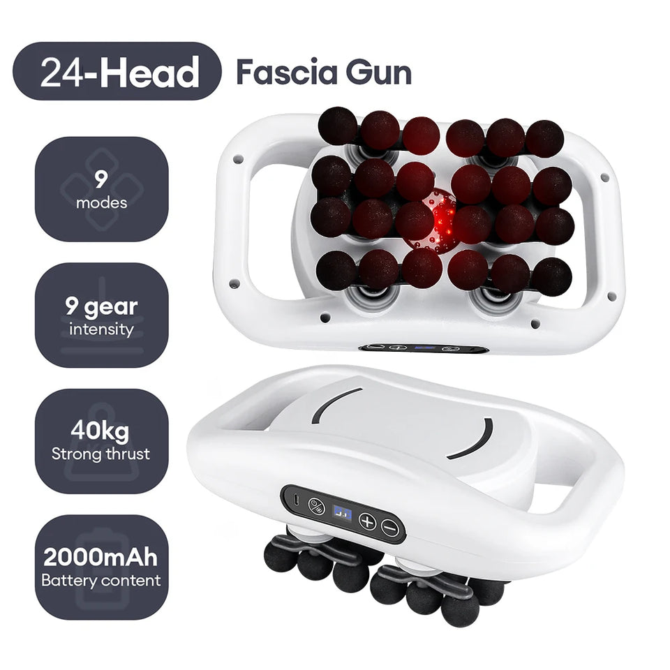 30-Head Massage Gun – High-Frequency Vibration Deep Tissue Muscle Massager