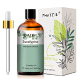 PHATOIL Natural Essential Oils – Vanilla, Peppermint, Bergamot & Eucalyptus (10ml/30ml/100ml)