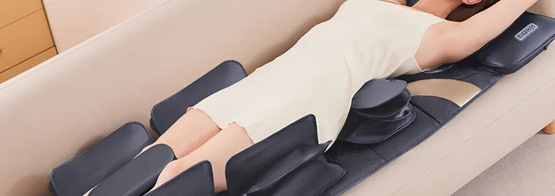 Upgrade Large Area Vibration Airbag Swing Heated Neck Massager Full Body Massage Mat Mattress Traction Lumbar with Remote Contro