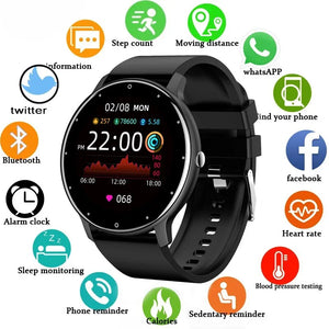 LIGE 2025 Smart Watch – Waterproof Fitness Tracker with Heart Rate Monitor for Women & Men, Compatible with Android & iOS