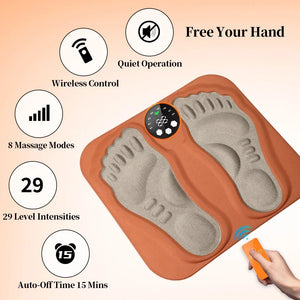 3D Smart Foot Massage Pad RF Remote Feet Massager 8 Modes 29 LevelsImprove Blood Circulation Relax Muscles Slim Legs Foot Pad
