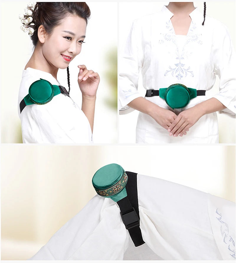 Brass Copper Box Smokeless Moxibustion Bag hierbas medicinales Burner Moxa Therapy Body Acupoint Meridian Warm Massage