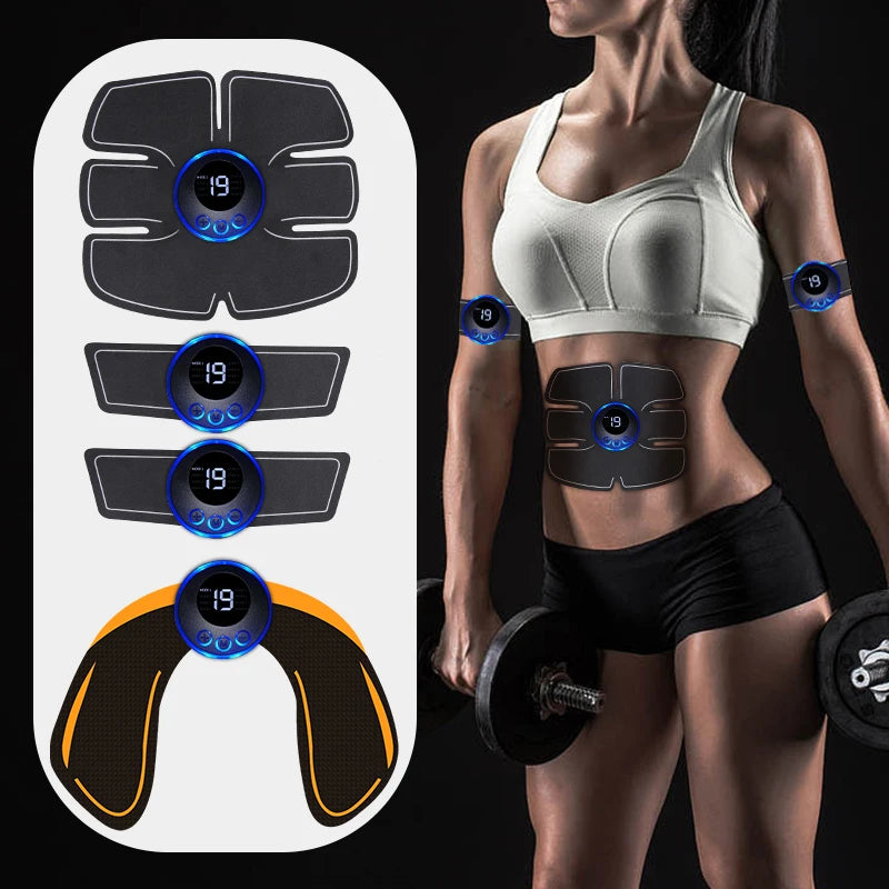 Electrical Muscle Stimulator Massager – Abs, Buttocks, Arms, Legs & Hips Toner for Fitness Training