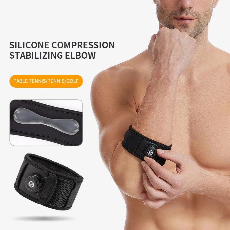 GOUNOD Adjustable Elbow Support Strap – Compression Brace for Tennis, Golf, & Lateral Epicondylitis Pain Relief (1PC/2PC)